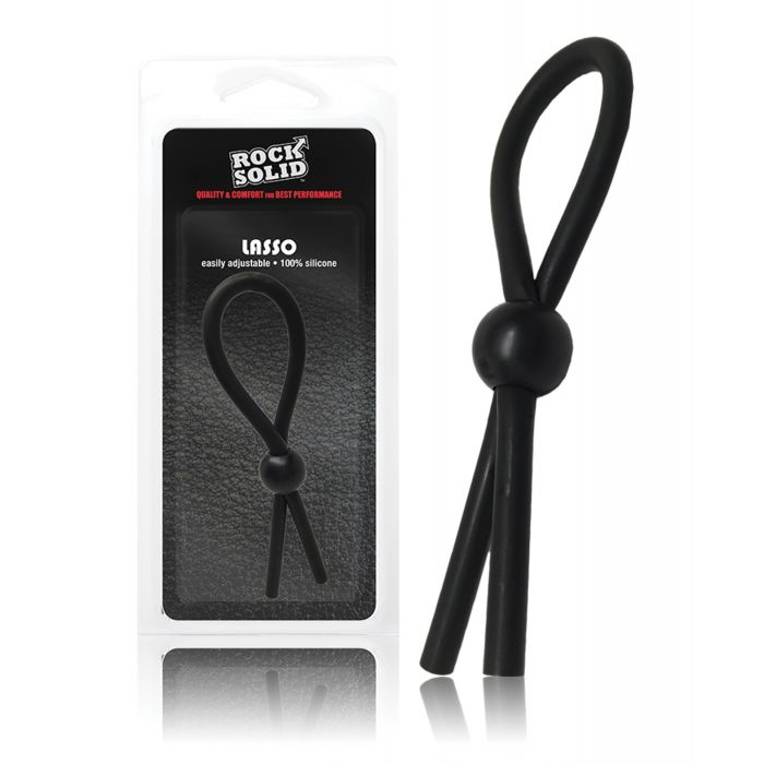 Rock Solid Lasso Single Adjustable Lock Black Silicone