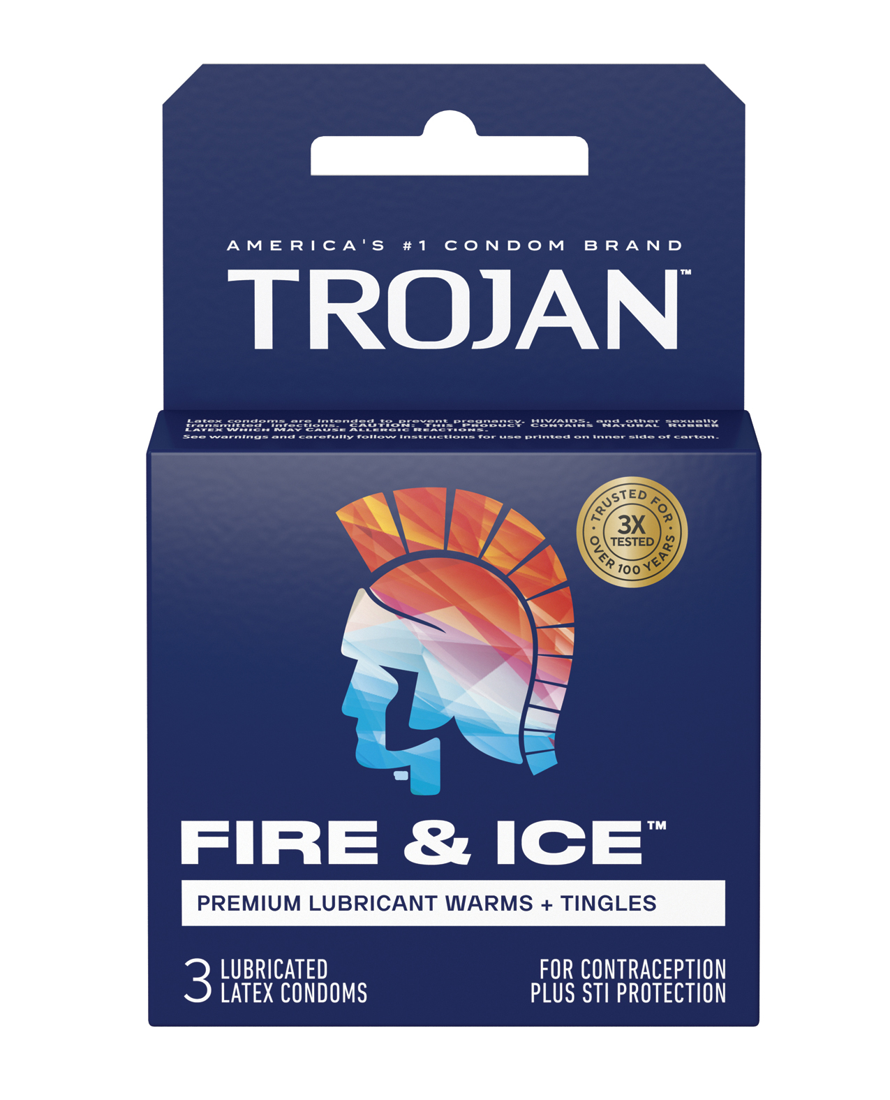 Trojan Fire & Ice Condoms - Box of 3