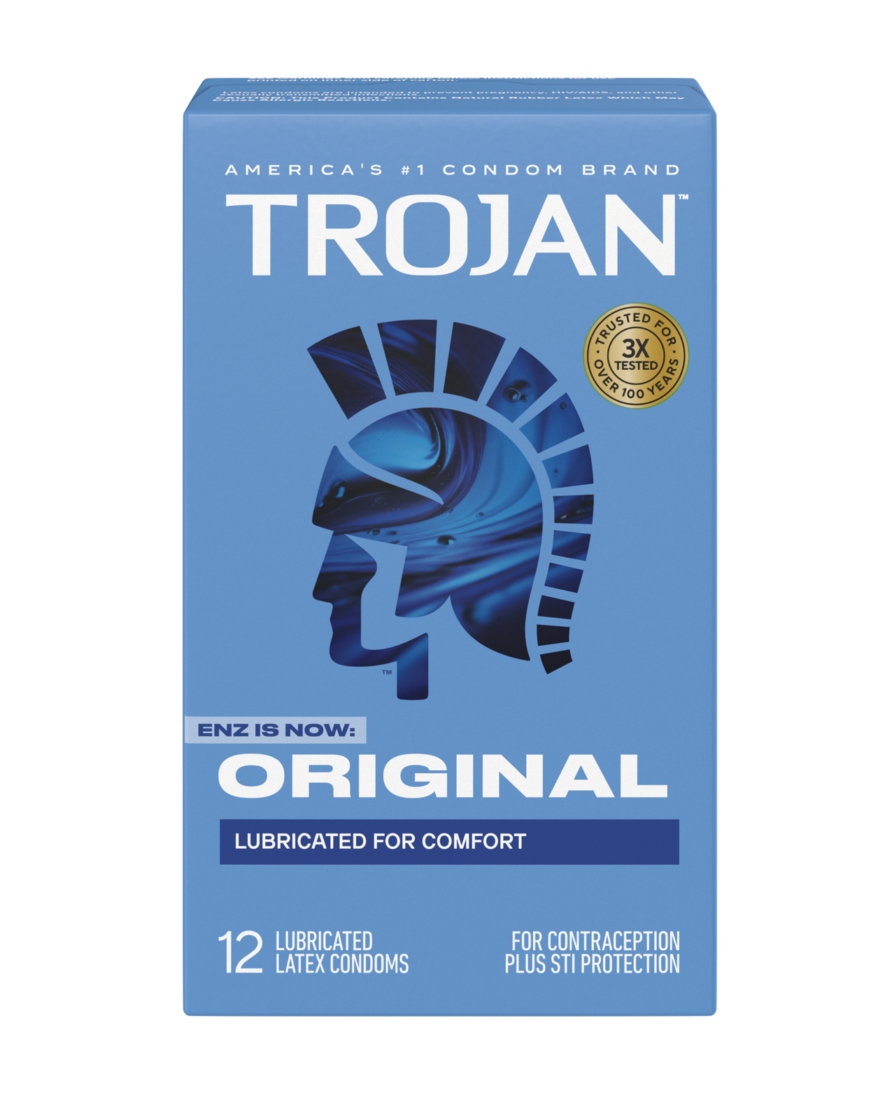 Trojan Enz Lubricated Condoms - Box of 12