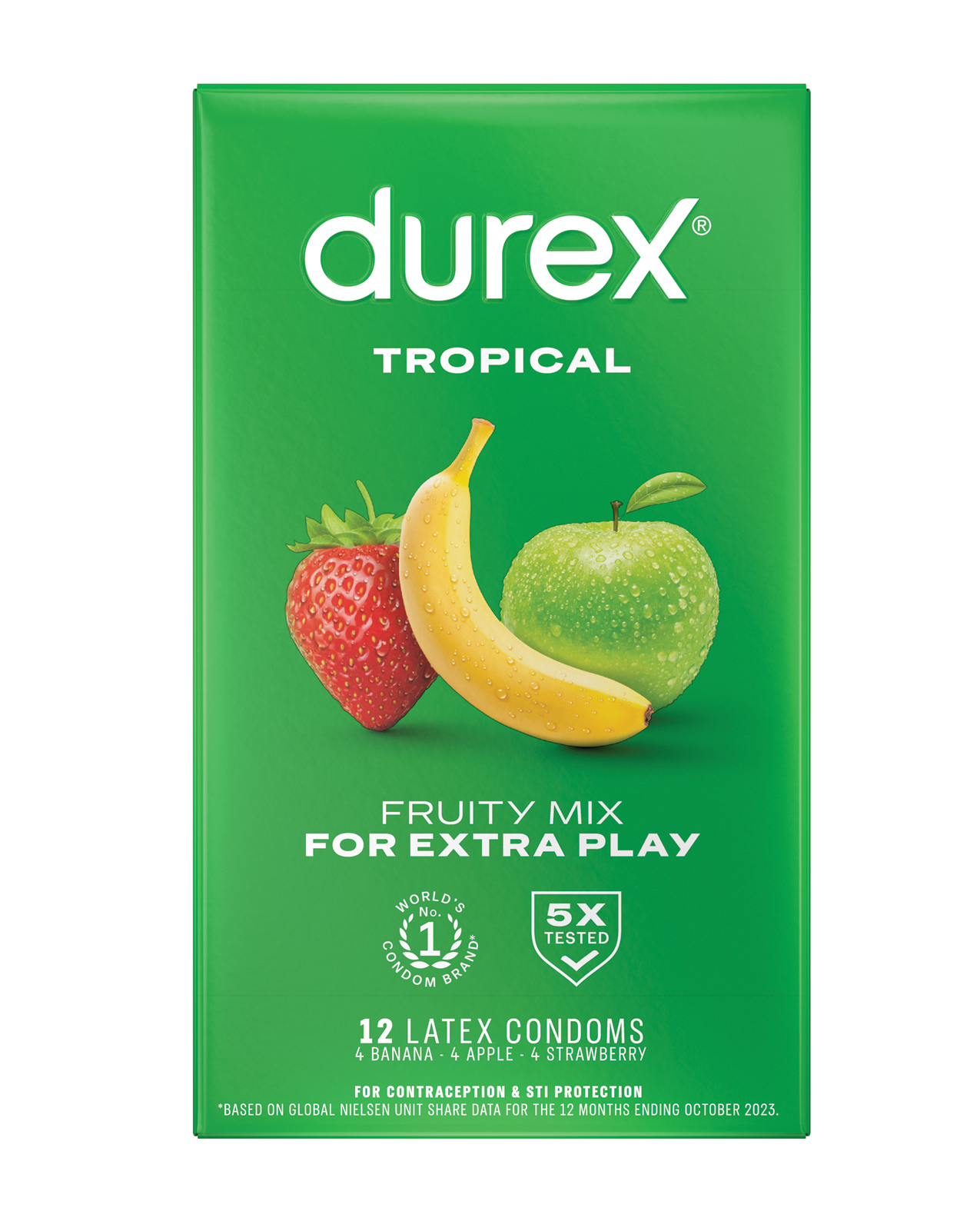 Durex Tropical Color & Scents Condoms - Box of 12