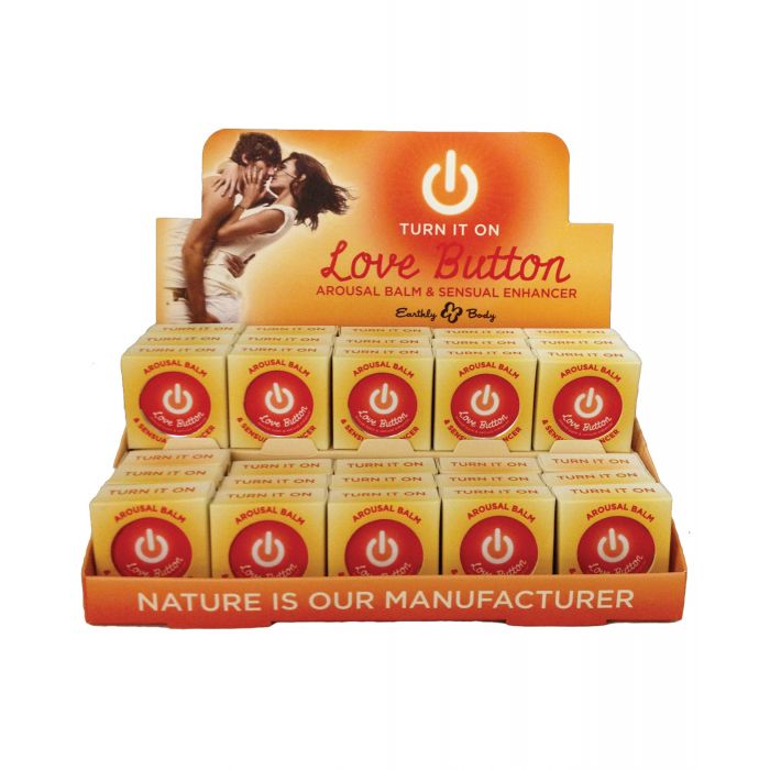Earthly Body Love Button Arousal Balm for Him & Her - Display of 30