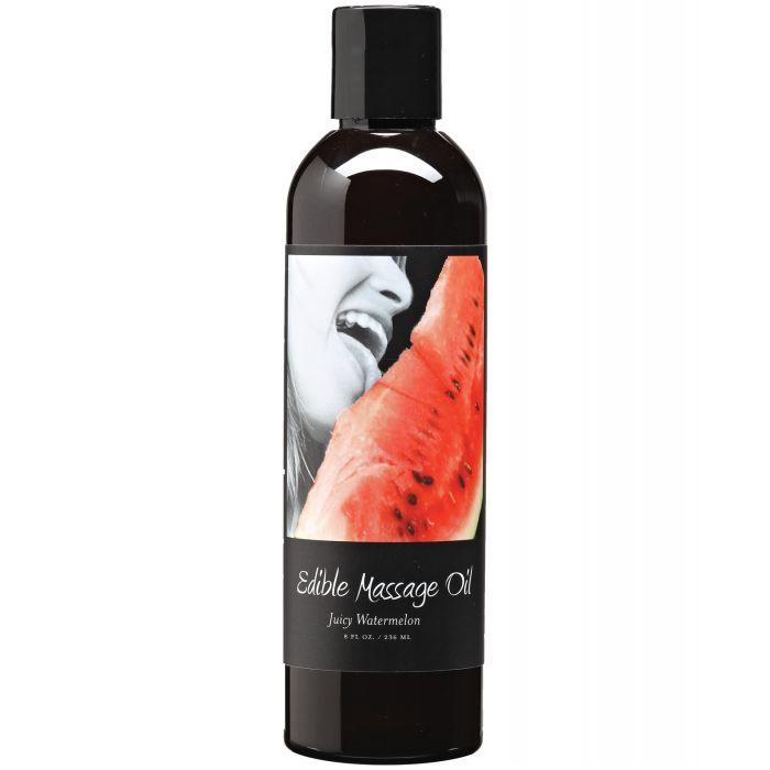 Earthly Body Edible Massage Oil - 8 oz Watermelon