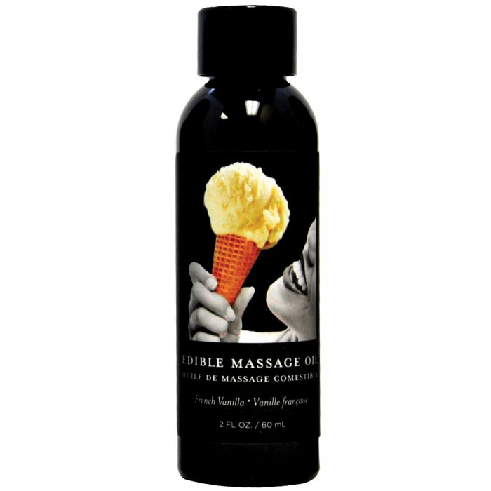 Earthly Body Edible Massage Oil - 2 oz French Vanilla