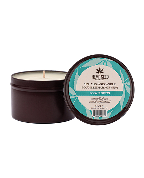 Earthly Body Summer 2025 3 in 1 Massage Candle - 6 oz Body Surfing