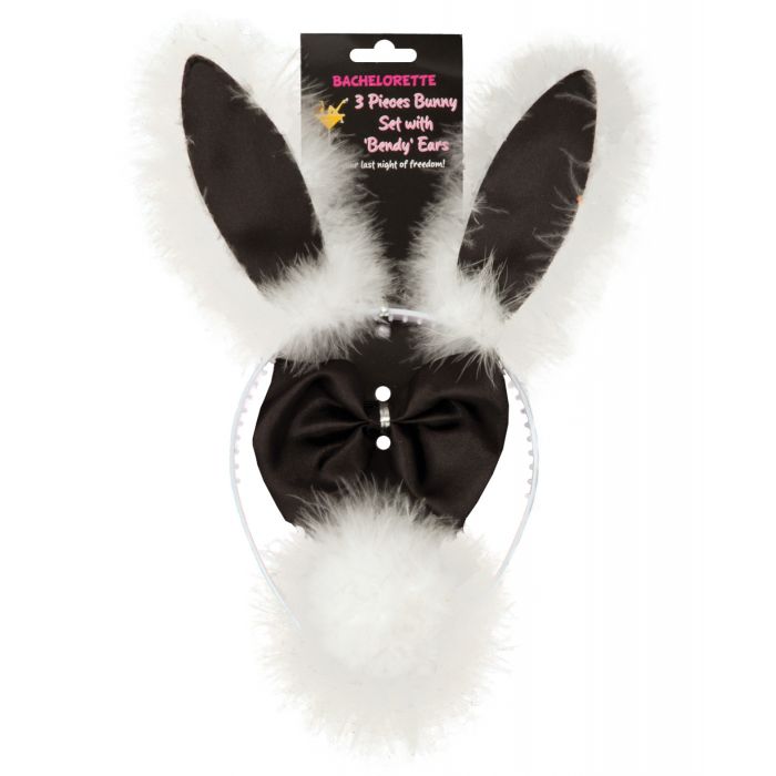 Bachelorette 3 pc Bunny Set w/Bendy Ears