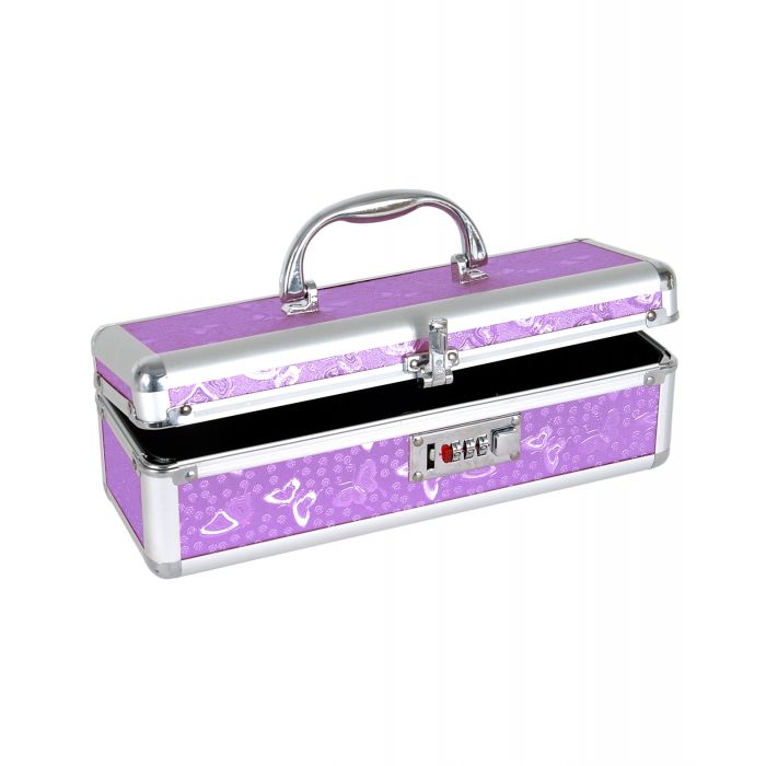 Lockable Vibrator Case - Purple