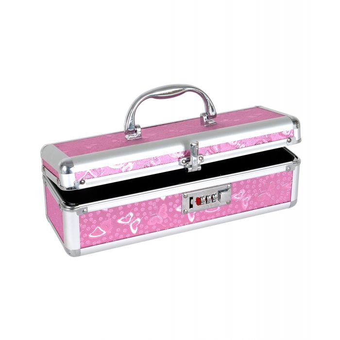 Lockable Vibrator Case - Pink