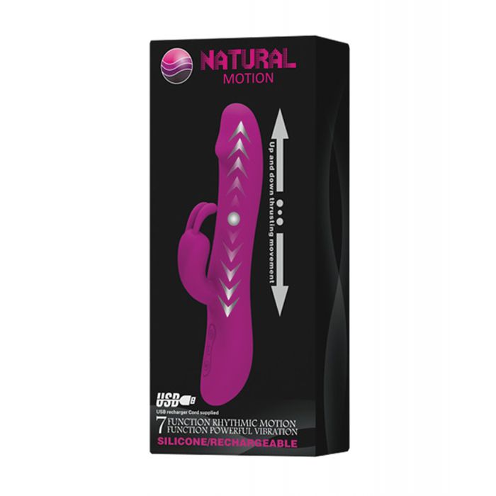 Pretty Love Natural Motion Thrusting Rabbit 7 Functions - Fuchsia