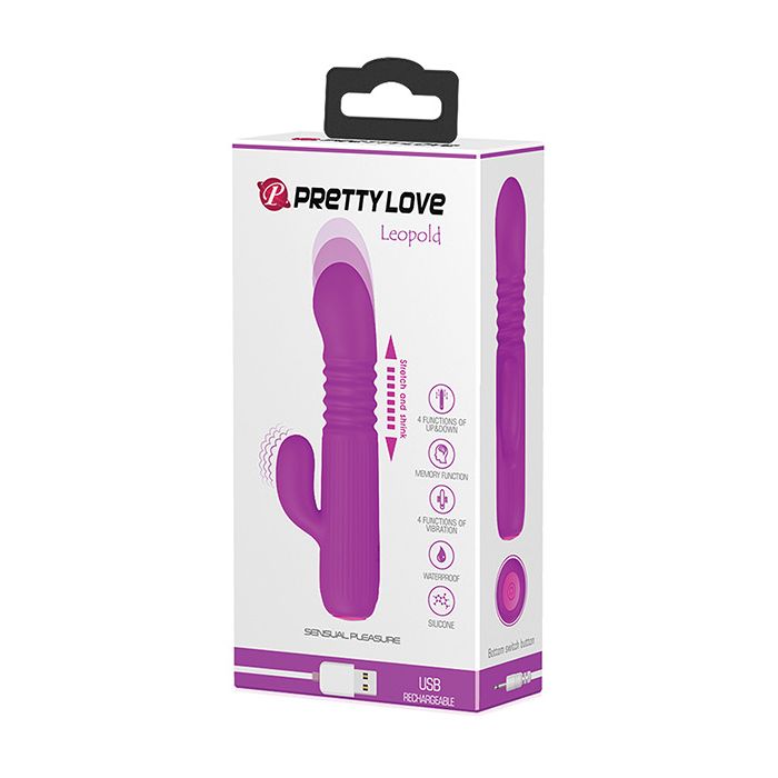 Pretty Love Leopold Mini Thruster Vibe - Fuchsia