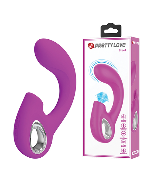 Pretty Love Sibel Tapping Rabbit G Vibrator - Fuchsia 