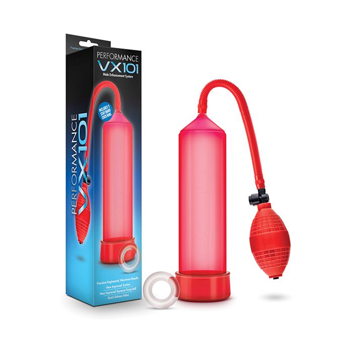 Blush Performance VX101 Male Enhancement Pump - Red