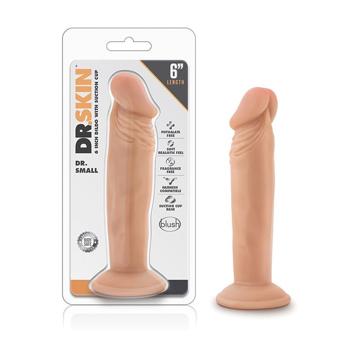 Blush Dr. Skin Dr. Small 6" Dildo - Vanilla