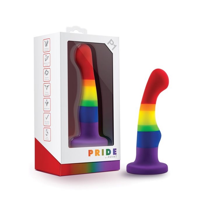 Blush Avant P1 Gay Pride Silicone Dong - Freedom