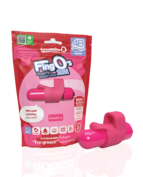 Screaming O 4B FingO Slim - Strawberry 