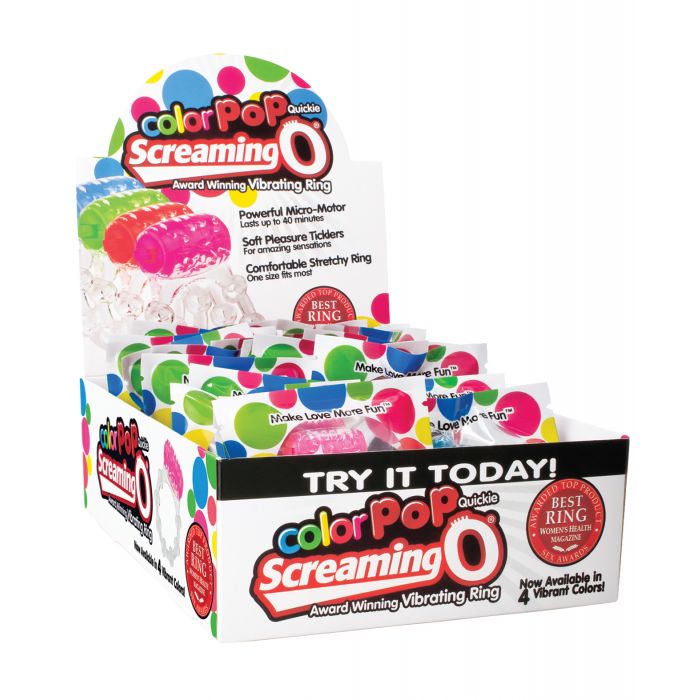 Screaming O Color Pop Quickie - Asstd. Colors Box of 24