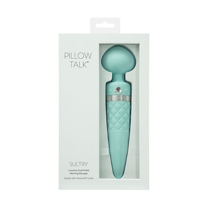 Pillow Talk Sultry Rotating Wand - Teal