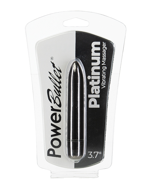 Power Bullet 3.7" Platinum Vibrating Massager 
