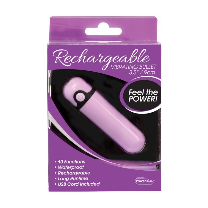 Simple & True Rechargeable Vibrating Bullet - Purple
