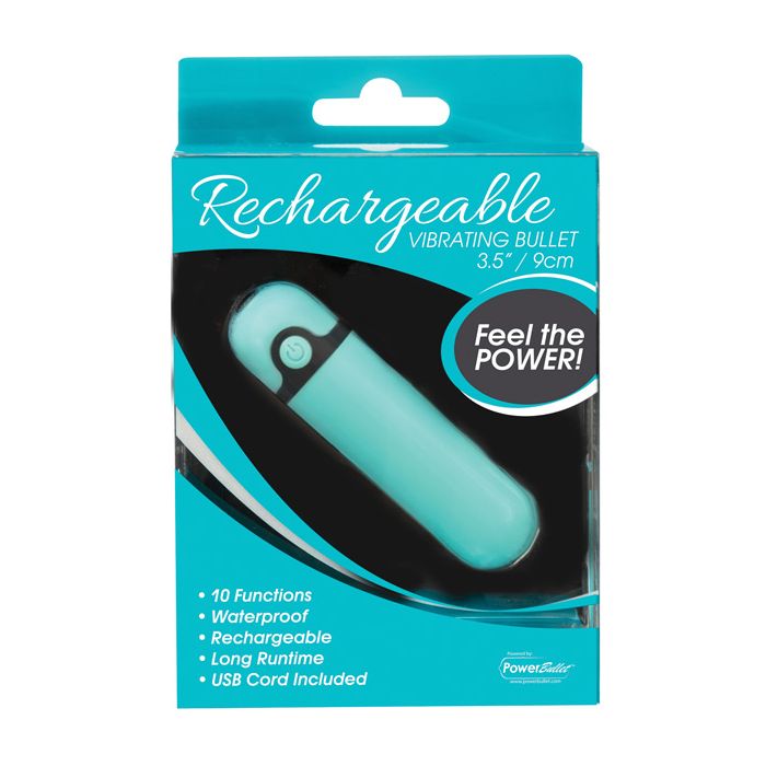 Simple & True Rechargeable Vibrating Bullet - Teal