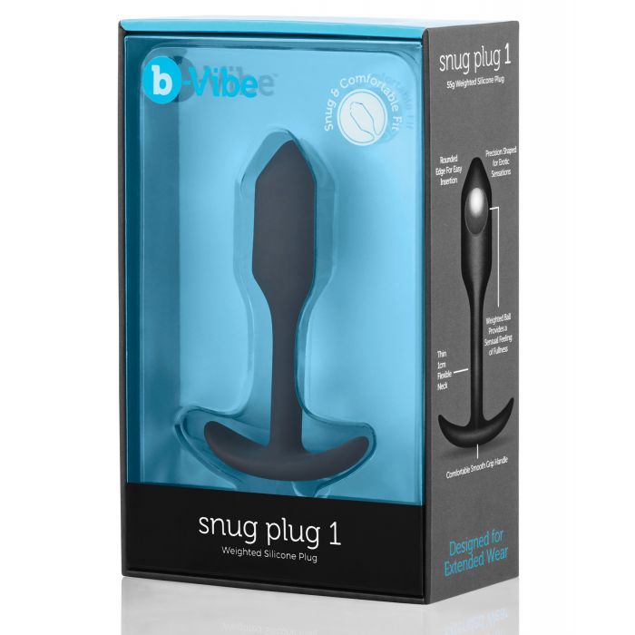 b-Vibe Weighted Snug Plug 1 - 55 g Black