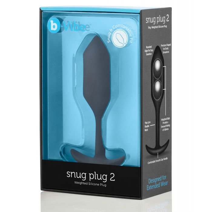 b-Vibe Weighted Snug Plug 2 - 114 g Black