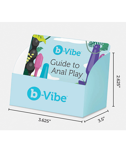 PROMO b-Vibe Cardboard Booklet Stand w/Guide to Anal Play - 100 Booklets