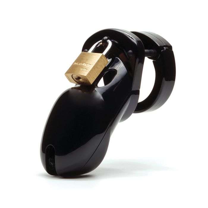 CB-3000 3" Cock Cage & Lock Set - Black