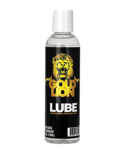 Gold Lion Water-Based Personal Lubricant - 4 oz Bottle 