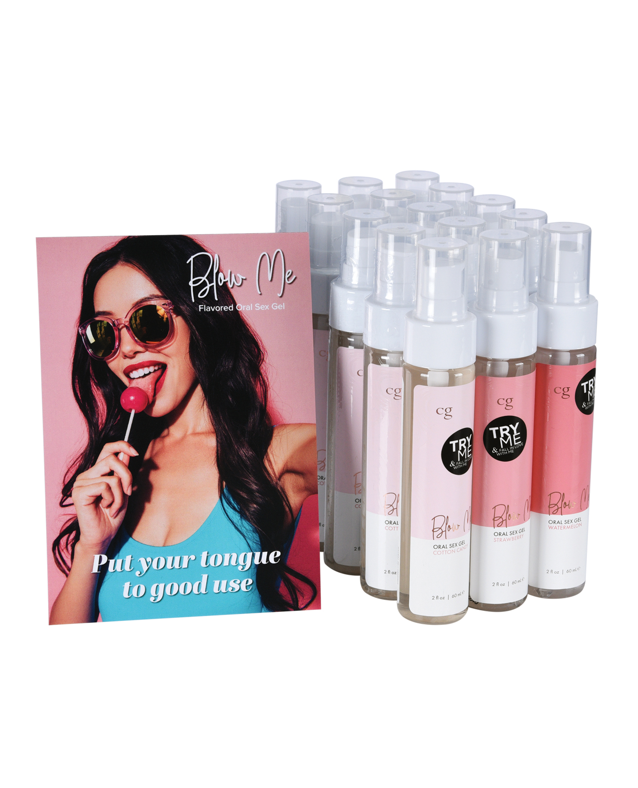 CGC Blow Me Oral Sex Gel Bundle w/Testers - 16 pcs 