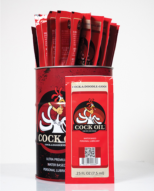 Cock Oil Collector’s Edition Cock Oil Branded Drum – With 25 Foil Packets 