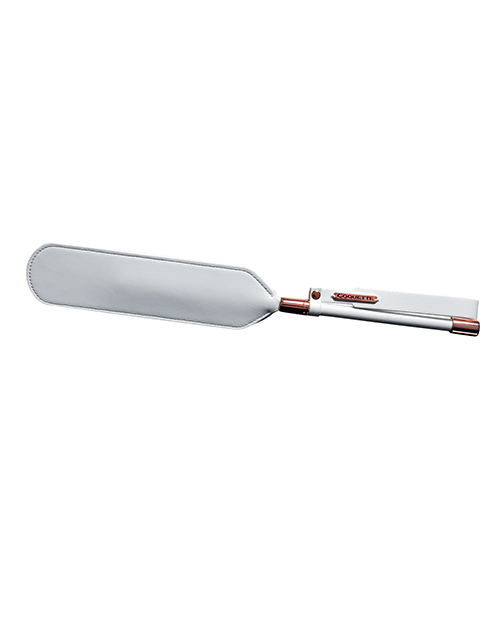 Pleasure Collection Matte Finish Paddle - White/Rose Gold