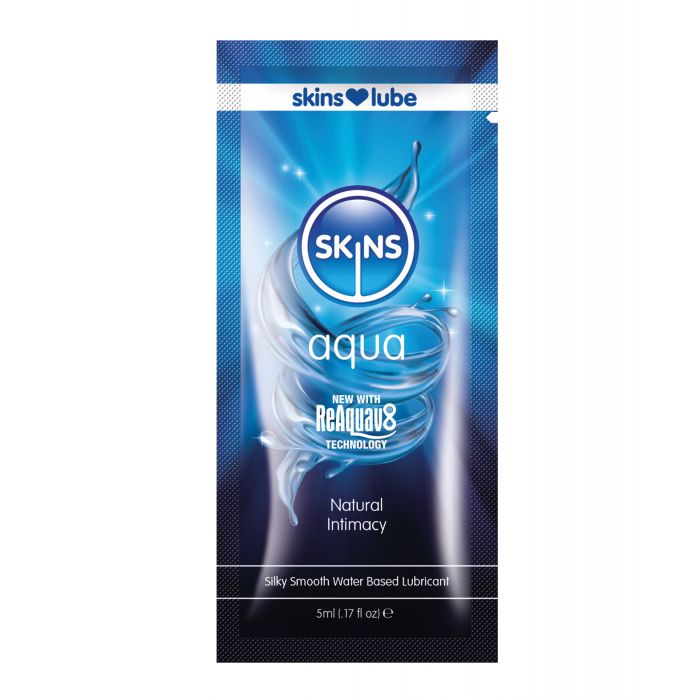 Skins Aqua Water Based Lubricant - 5 ml Foil