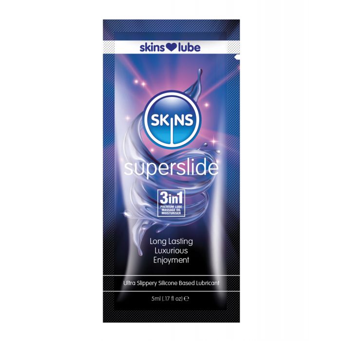 Skins Super Slide Silicone Based Lubricant - 5 ml Foil