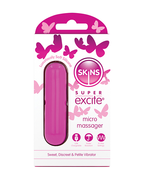 Skins Super Excited Petite Vibrator - Pink