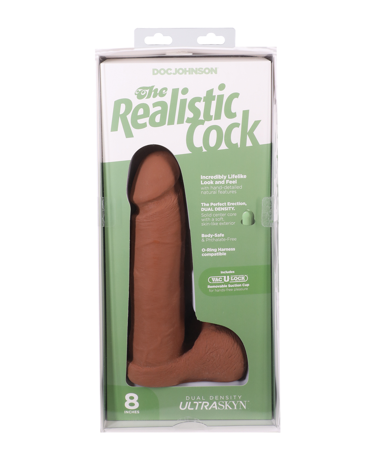 Realistic 8" ULTRASKYN Cock w/Balls - Tan