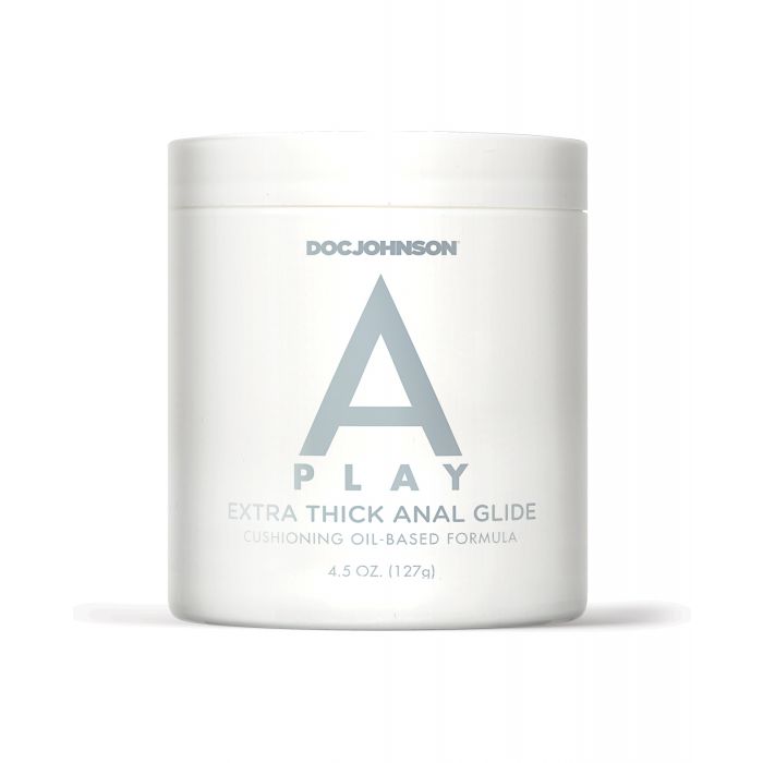 A Play Extra Thick Anal Glide w/Cushioning Oil based Formula - 4.5 oz