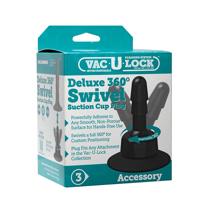 Vac-U-Lock Deluxe 360 Swivel Suction Cup Plug