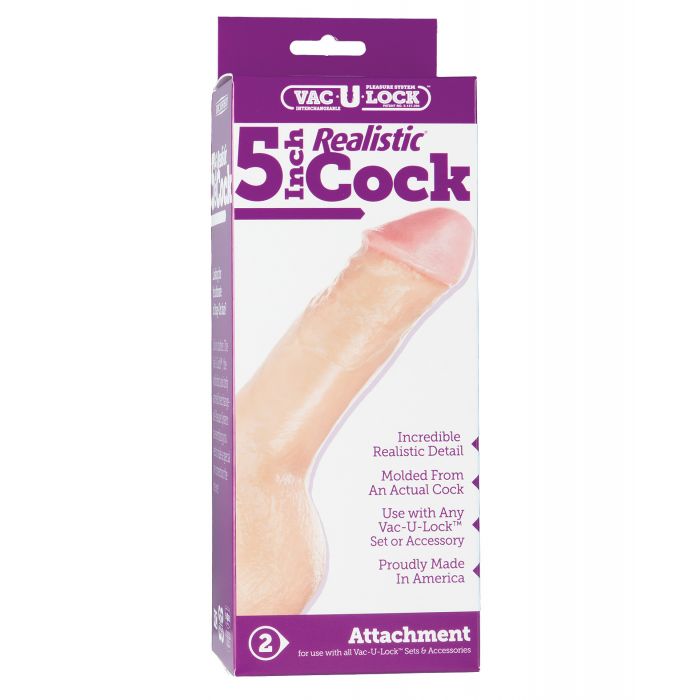 Vac-U-Lock 5" Realistic - White