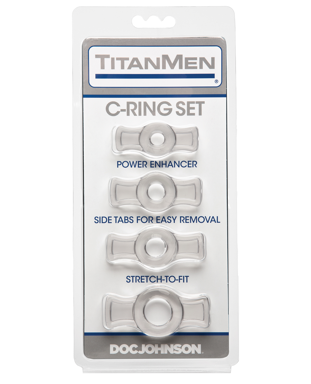 Titanmen Tools Cock Ring Set - Clear