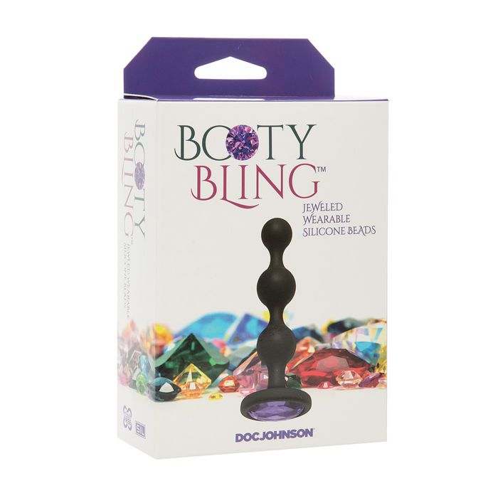 Booty Bling Wearable Silicone Beads - Purple