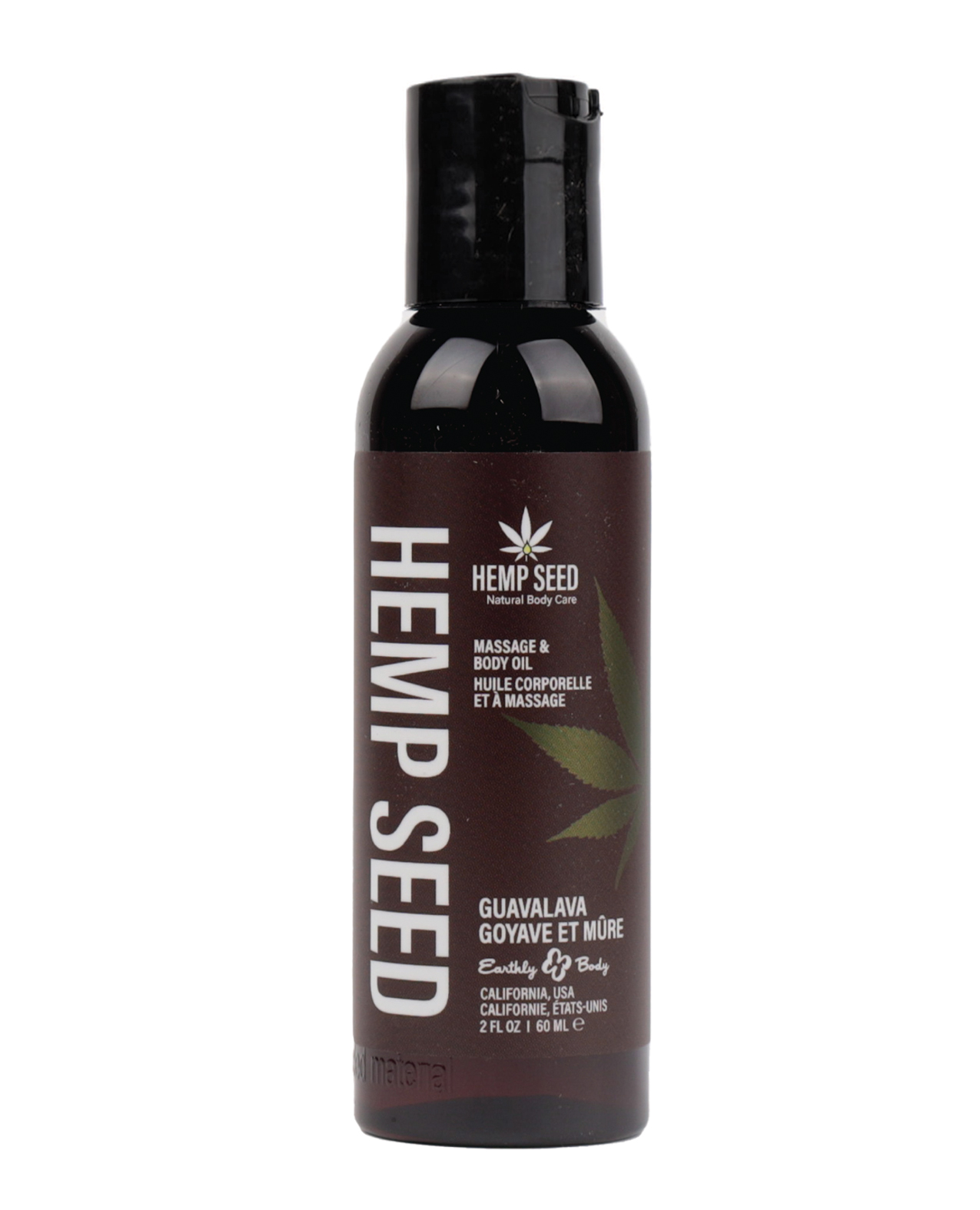 Earthly Body Hemp Seed Massage Lotion - 2 oz Guavalava