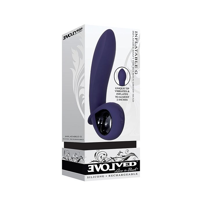 Evolved Inflatable G Rechargeable Vibrator - Purple