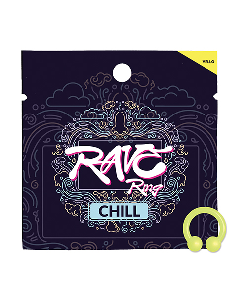 Rave Ring Chill Single Sachet - Peppermint Scent - Yellow