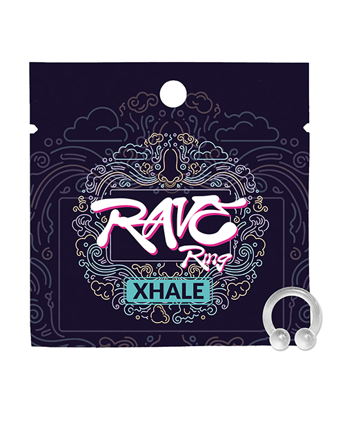 Rave Ring Xhale Single Sachet - Breath Easy Scent - Clear
