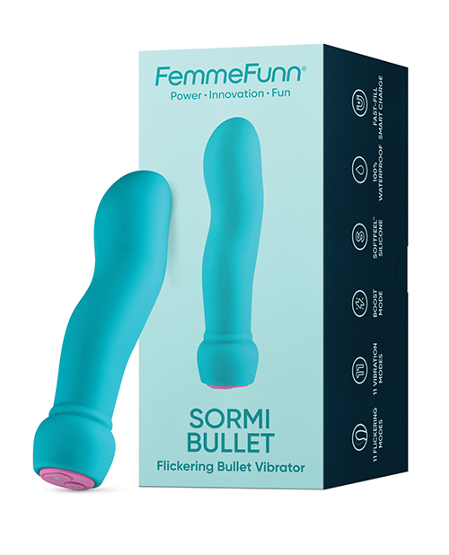 Femme Funn Sormi Fingerlike Bullet - Turquoise 