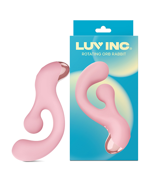 Luv Inc. Rotating Orb rabbit - Light Pink 