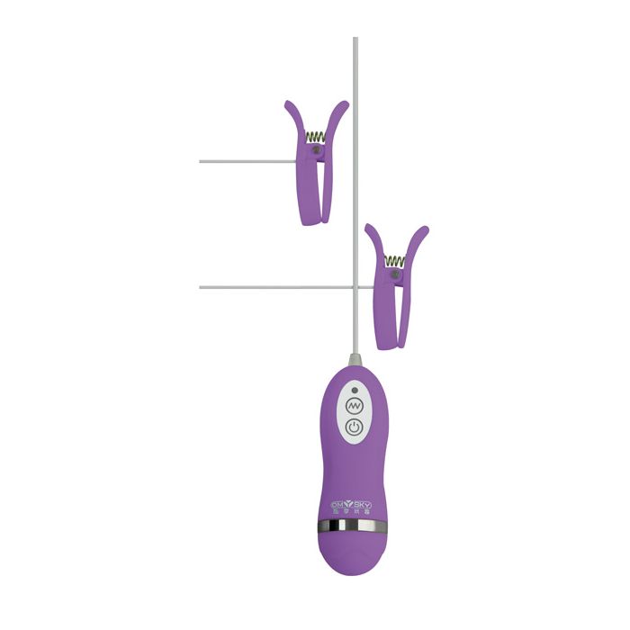 GigaLuv Vibro Clamps - 10 Functions Purple