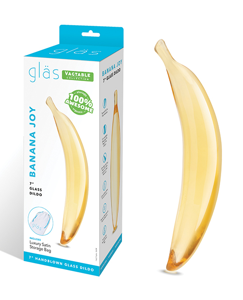 Glas 7" Dildo Banana Joy