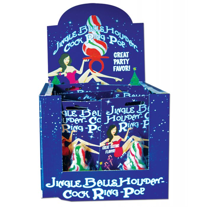 Jingle Balls Holiday Ring Pops - Display of 12