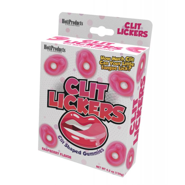Clit Lickers Clit Shaped Gummies - Raspberry